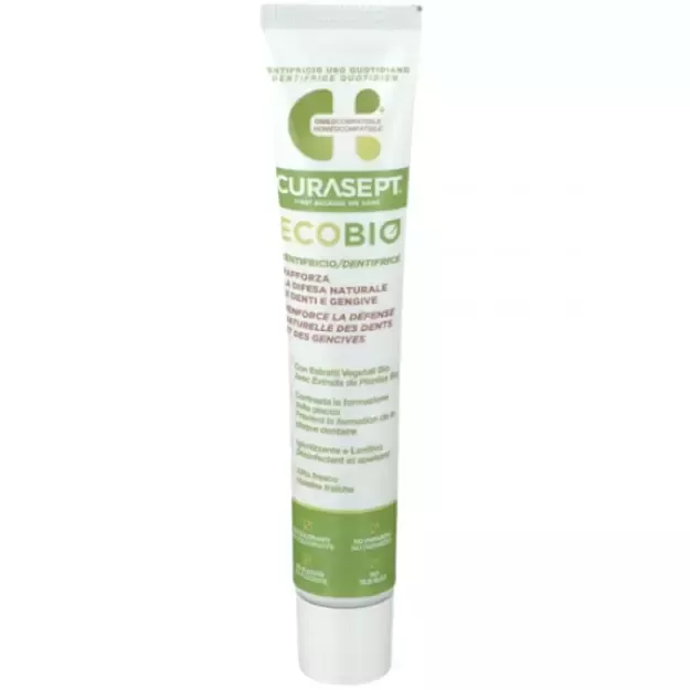  CURASEPT ECOBIO, kasdienė dantų pasta be fluorido, 75 ml