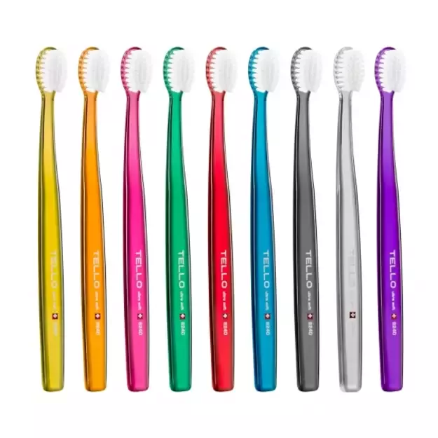 Dantų šepetėlis, TELLO 6240 Ultra Soft, labai minkštas, 1 vnt