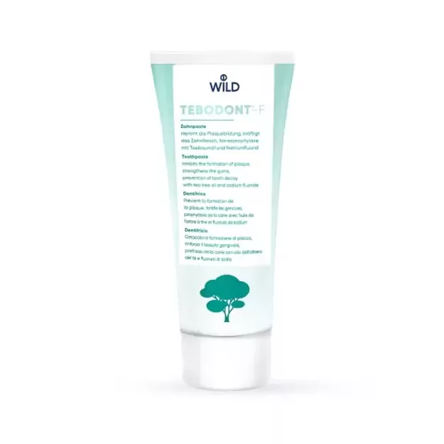 Dantų pasta su arbatmedžio aliejumi ir fluoridu Tebodont, DR. WILD, 75 ml