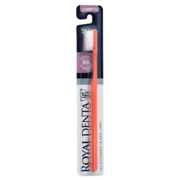 ROYAL DENTA dantų šepetėlis SILVER SOFT, 1 vnt
