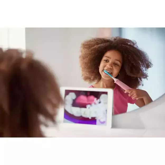 Elektrinis dantų šepetėlis vaikams PHILIPS Sonicare For Kids, HX6352/42, rožinės spalvos, 1 vnt