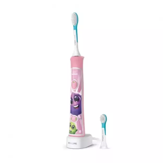 Elektrinis dantų šepetėlis vaikams PHILIPS Sonicare For Kids, HX6352/42, rožinės spalvos, 1 vnt