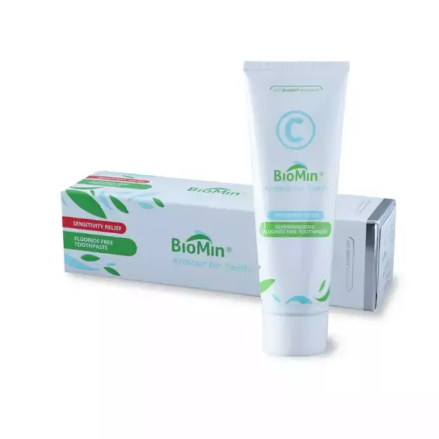 BioMin C dantų pasta su bioaktyviu stiklu be fluoro, 75ml