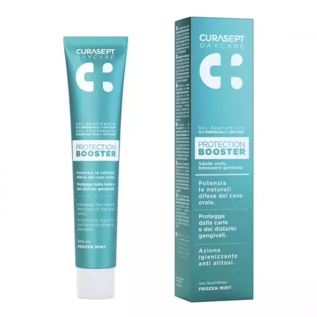 CURASEPT Daycare Booster Frozen Mint kasdienė dantų pasta, šaldančios mėtos skonio, 75 ml