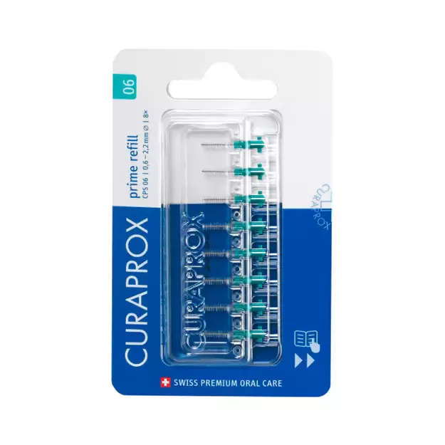 CURAPROX PRIME START tarpdančių šepetėlių papildymas, 8 vnt