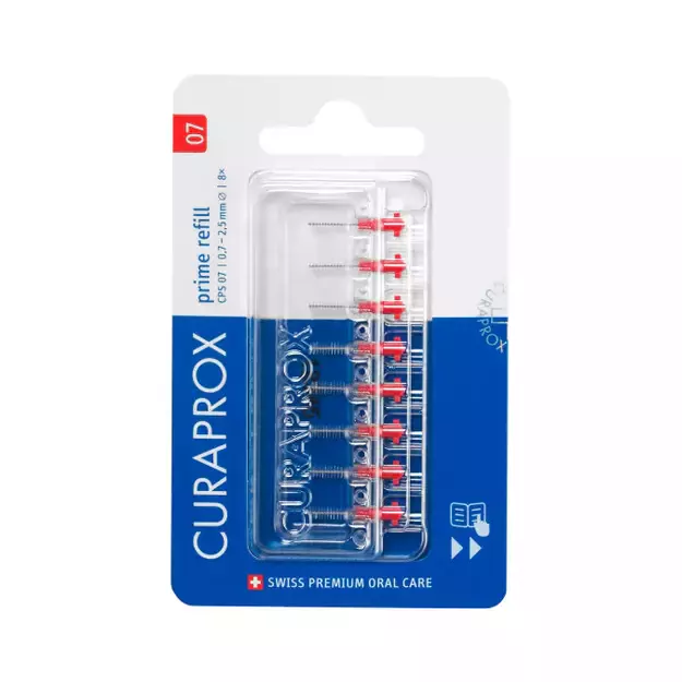 CURAPROX PRIME START tarpdančių šepetėlių papildymas, 8 vnt